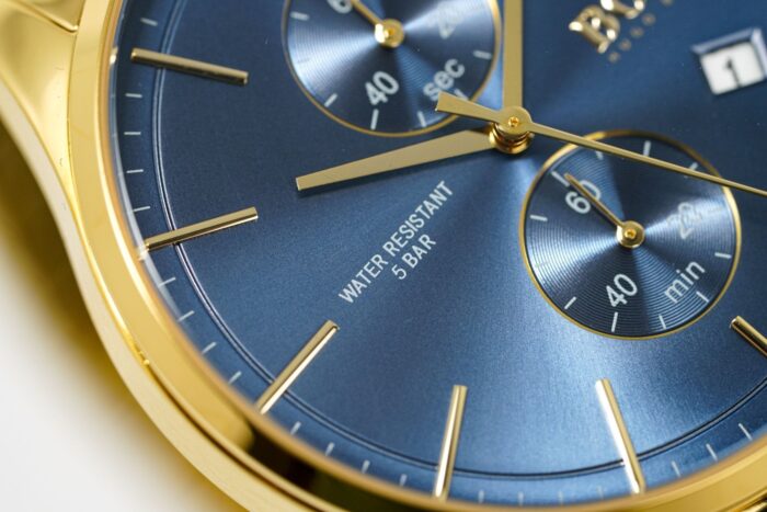 Hugo Boss Men's Watch Associate Yellow Gold Blue - HB1513841 - Image 2